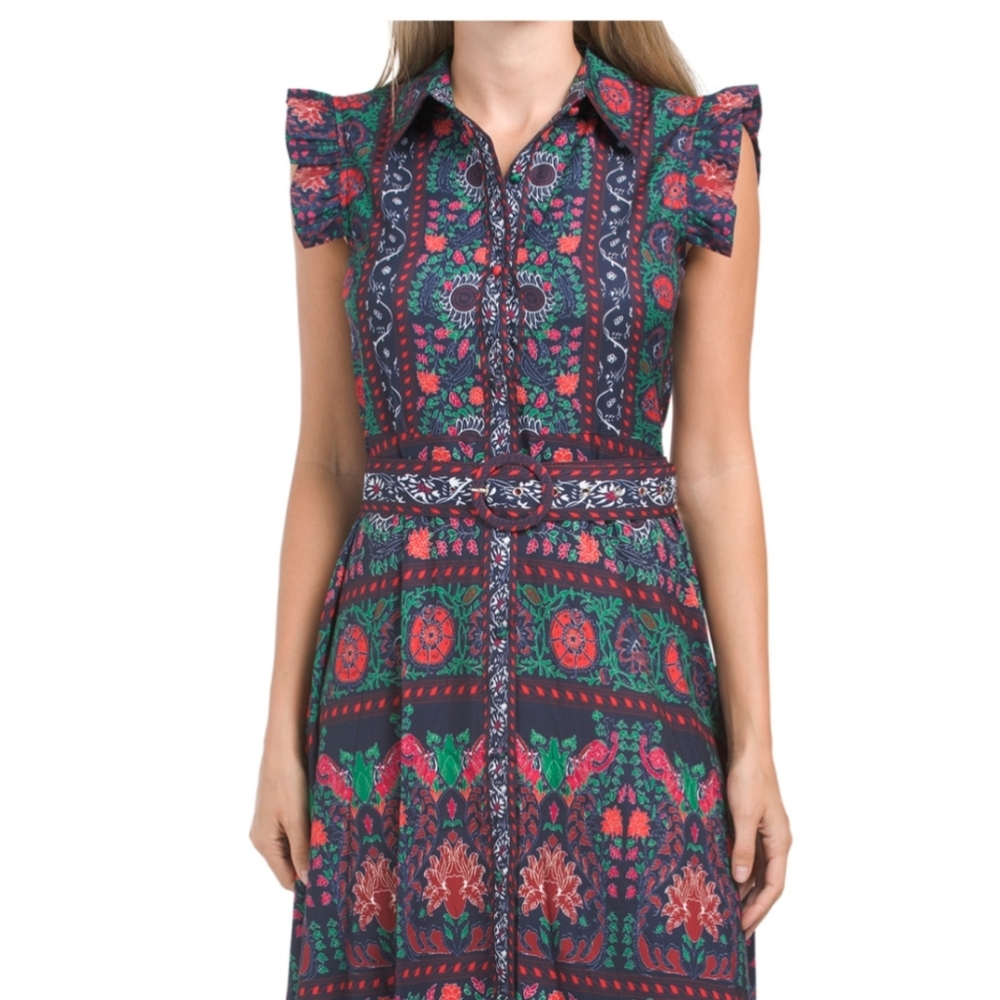 Floral Patterned Sleeveless Dress